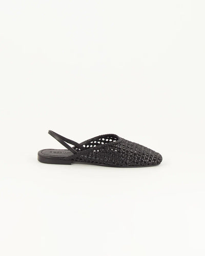 Vana Braided Slingback Black
