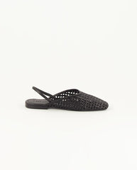 Vana Braided Slingback Black