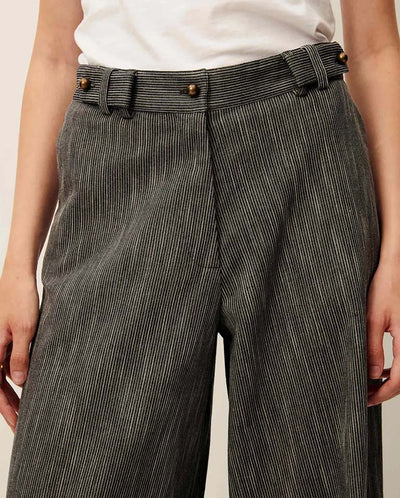 Wesley Sailor Trouser - Navy Stripe