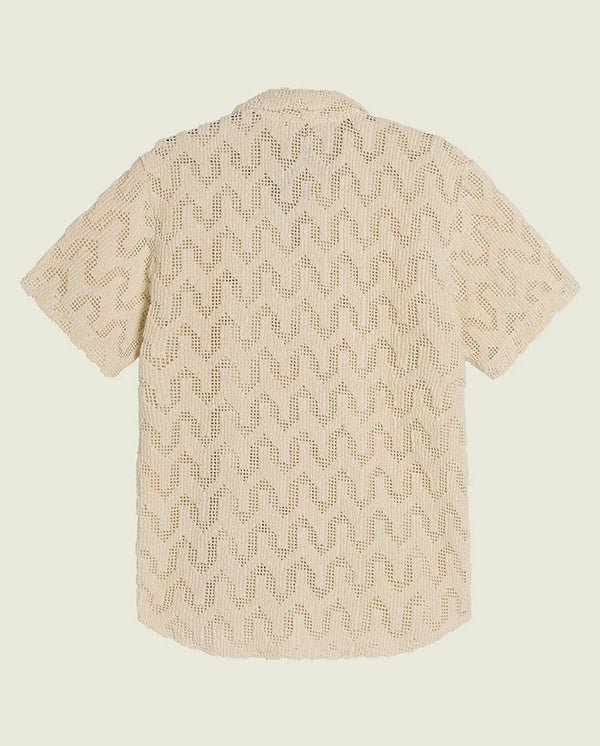 Atlas Cuba Crochet Shirt -  Ecru