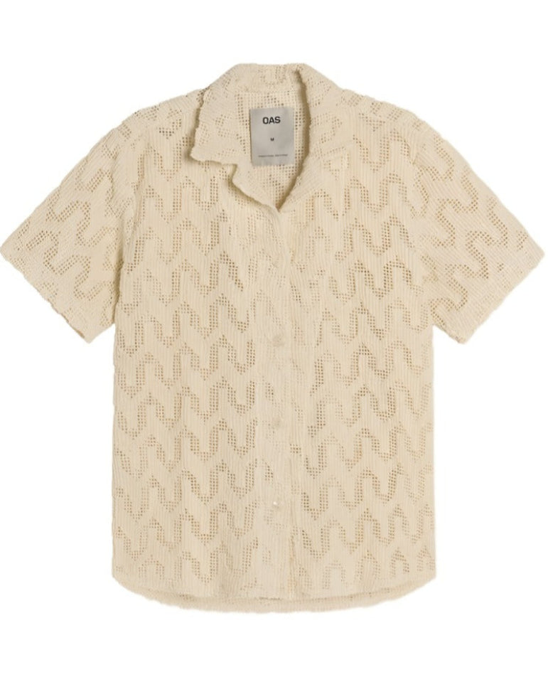 Atlas Cuba Crochet Shirt -  Ecru