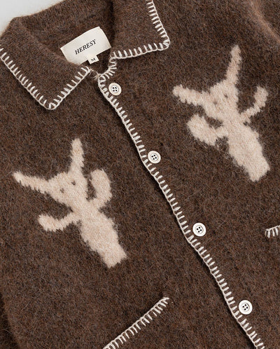 Demons Knitted Shirt - Brown