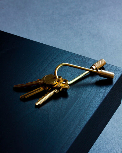 Helix Keyring Brass BRASS