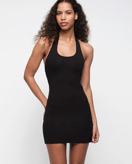 Core Halter Mini Dress - Black