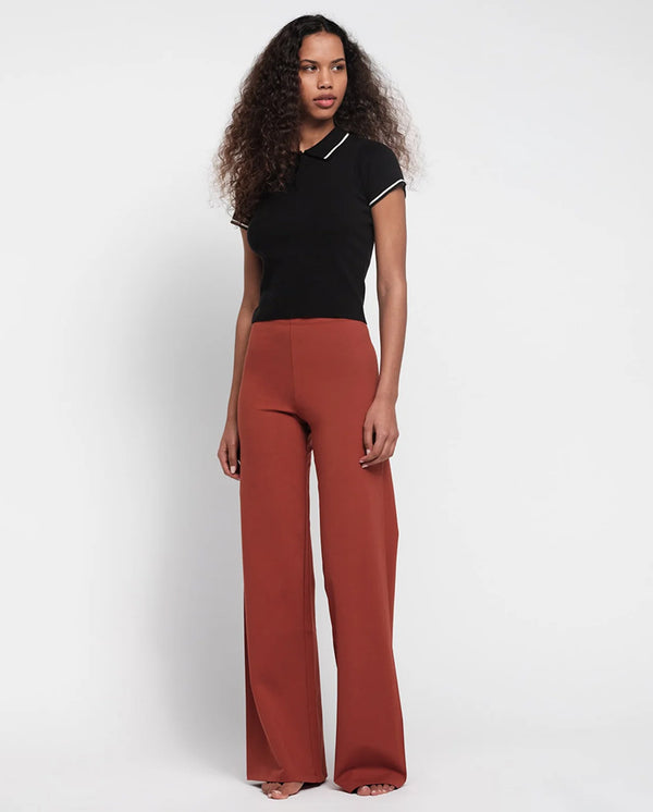Core Straight Leg Pant - Rust