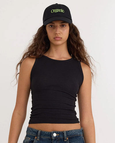 Core Rib Tank Top - Black