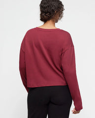 Reset Cropped Tee - Cranberry