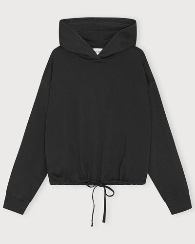 Reset Drawstring Hoodie - Black