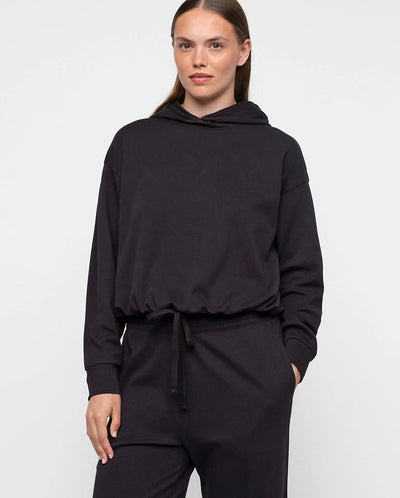 Reset Drawstring Hoodie - Black