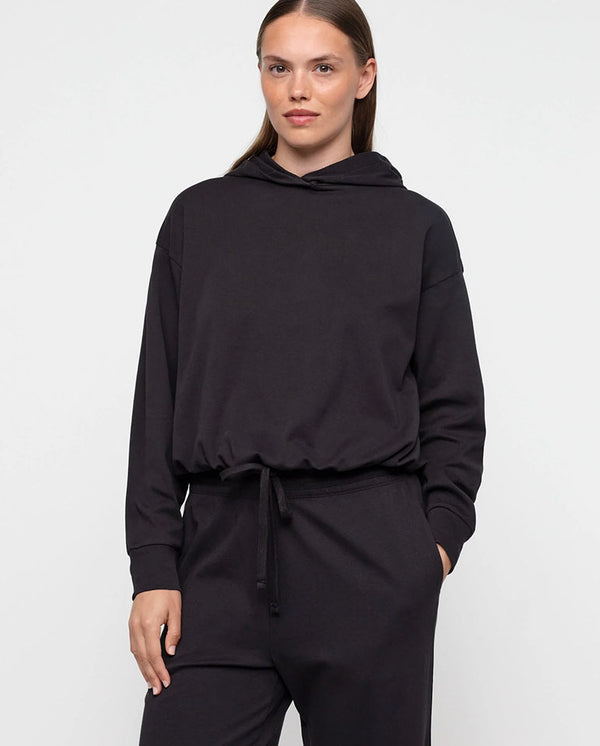 Reset Drawstring Hoodie - Black