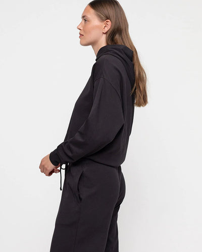 Reset Drawstring Hoodie - Black