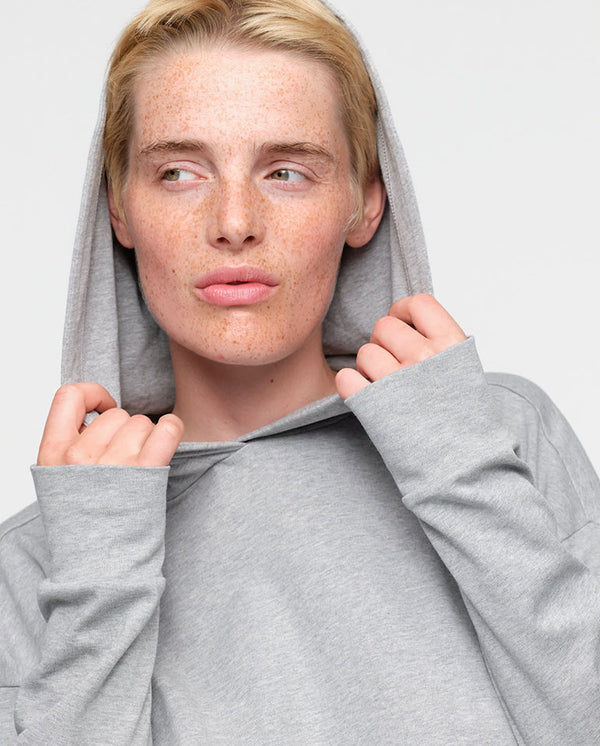 Reset Drawstring Hoodie - Grey