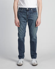Regular Taper Kaihara Stretch Denim Mid Blue Dark Used