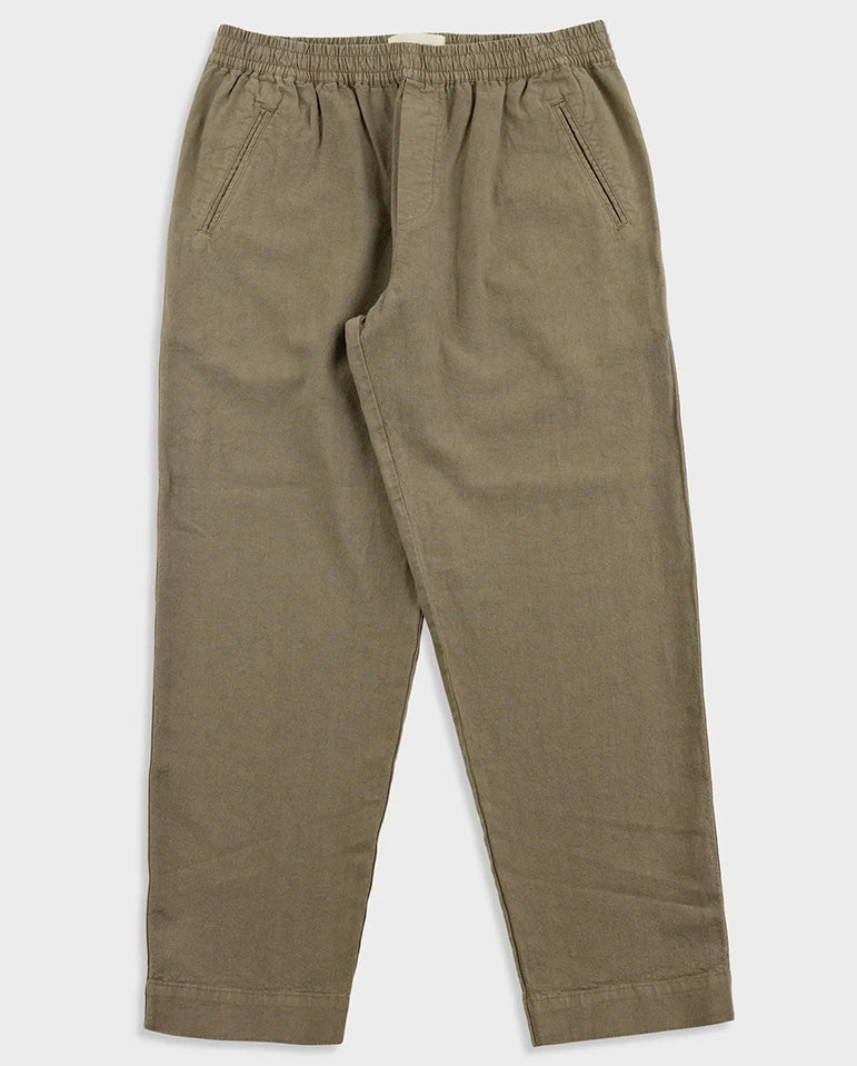 DRAWCORD ASSEMBLY PANT - Khaki Linen