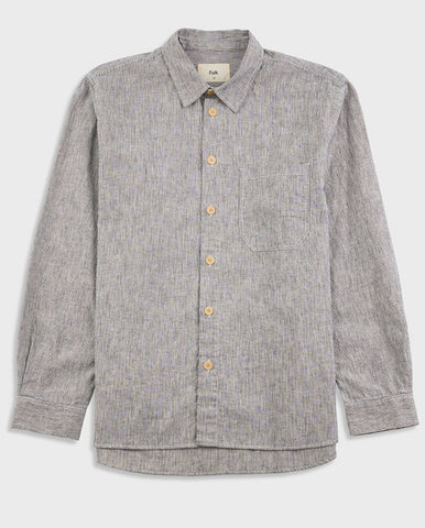 MEYER SHIRT JACKET - HERRINGBONE DENIM