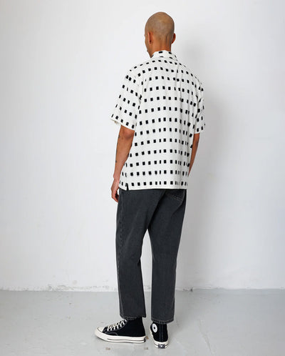 GABE SHIRT - BLACK WINDOW IKAT