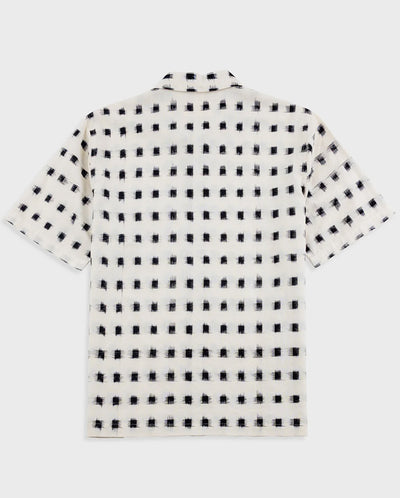 GABE SHIRT - BLACK WINDOW IKAT