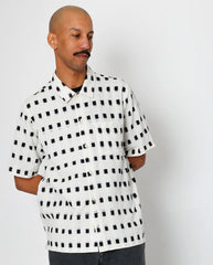 GABE SHIRT - BLACK WINDOW IKAT
