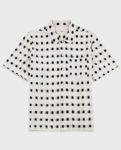 GABE SHIRT - BLACK WINDOW IKAT