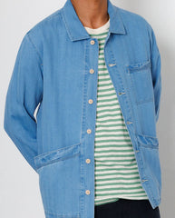 MEYER SHIRT JACKET - HERRINGBONE DENIM