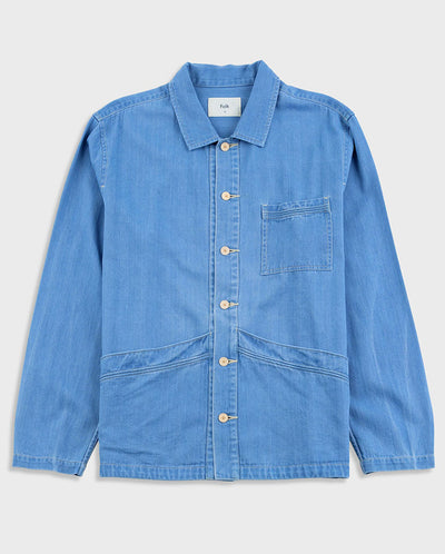 MEYER SHIRT JACKET - HERRINGBONE DENIM