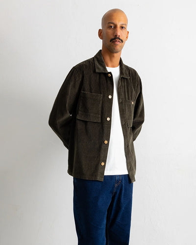 PATCH OVERSHIRT - DEEP SAGE
