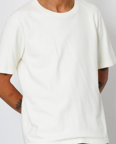 TEXTURED T-SHIRT - ECRU