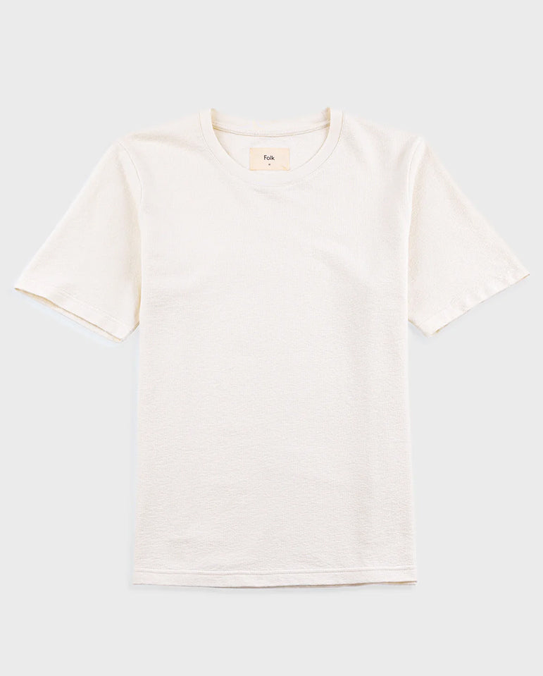 TEXTURED T-SHIRT - ECRU