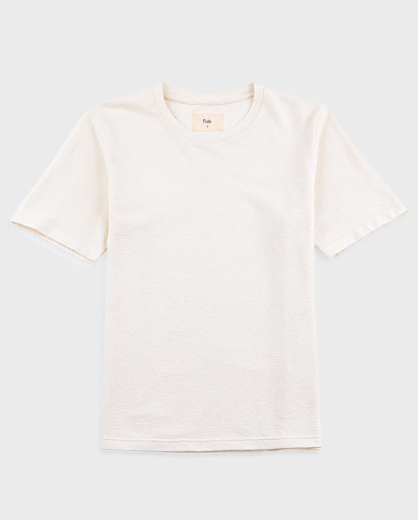 TEXTURED T-SHIRT - ECRU