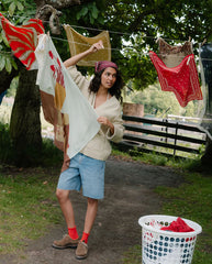 Graphiflora Sia Scarf - Grenadine Red