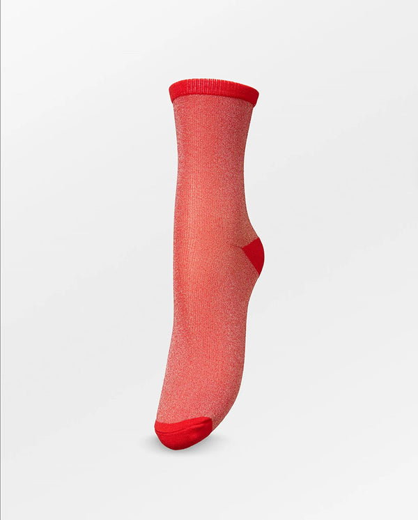 Dina Solid Sock Red Love