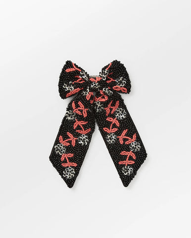 Luster Bow Hair Claw - BLACK