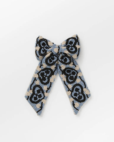 Luster Bow Hair Claw - BLACK