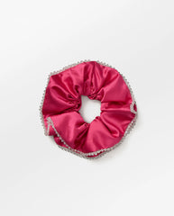 Luster Bead Scrunchie - Pink