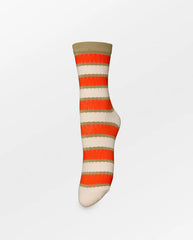Scallopia Cotta Sock - Grenadine Red