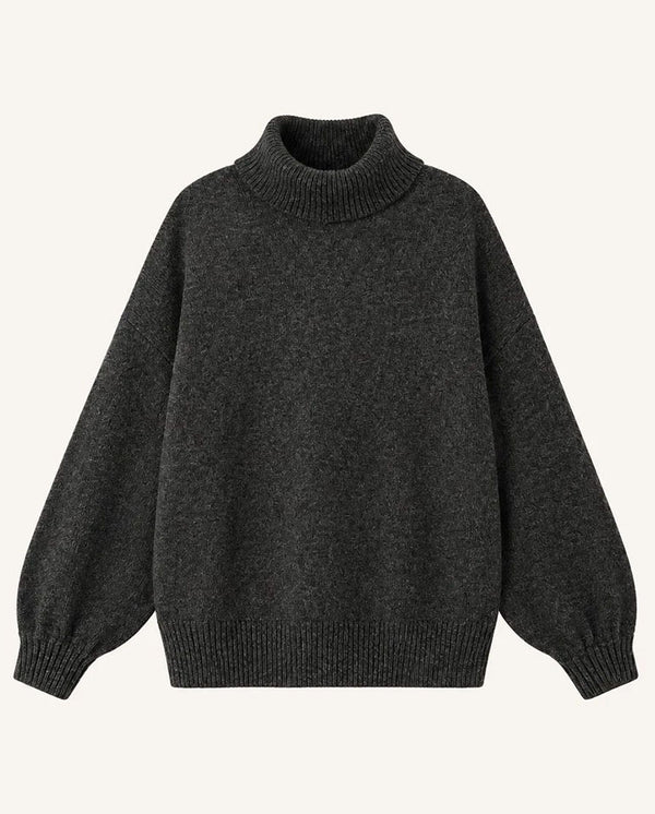 Niko Turtle Neck Jumper - Carbone
