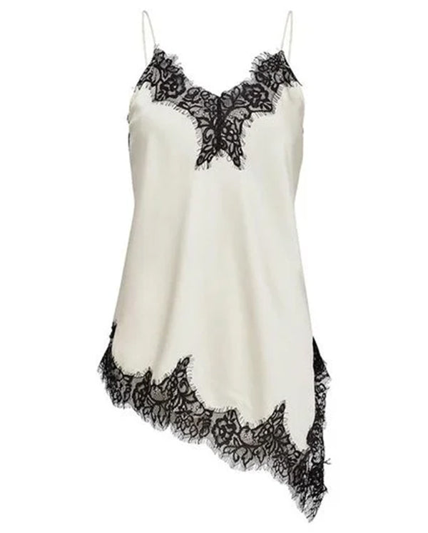 Naomi Asym Lingerie Top - Pearl