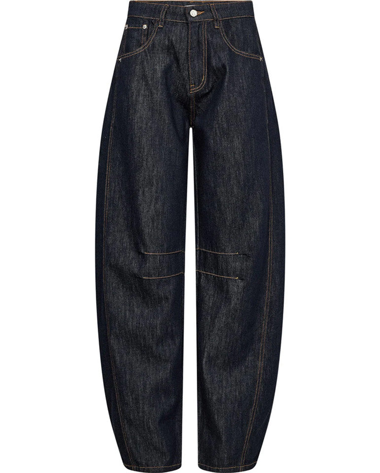 Drew Barrel Panel Jeans - Unwashed