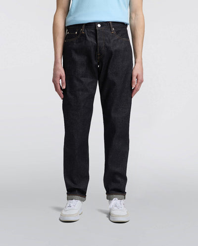 Regular Tapered, Dark Pure Indigo Rainbow Selvage - Blue Unwashed