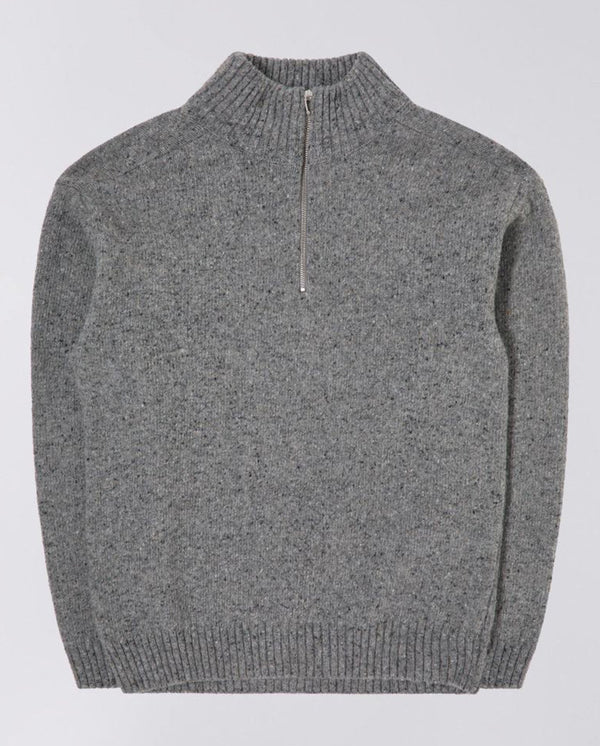 Maru Half Zip Sweater Grey Marl