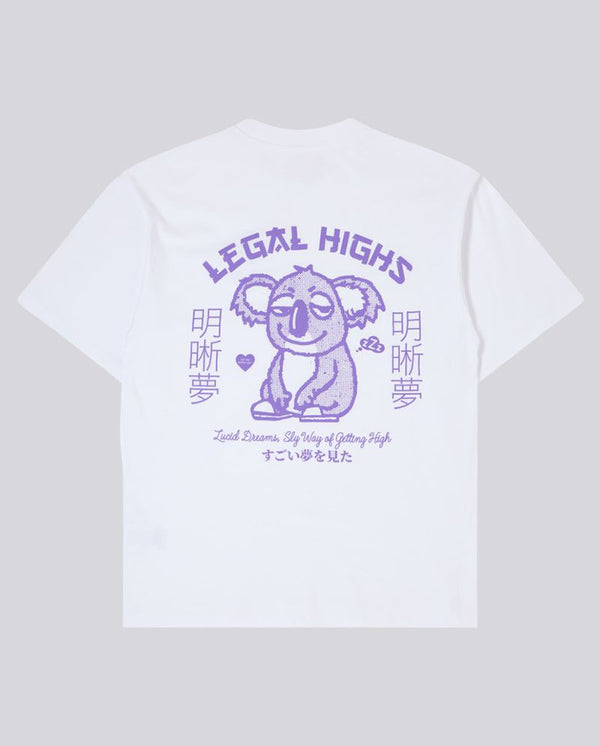 Legal High Tee White Garment Washed