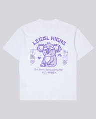 Legal High Tee White Garment Washed