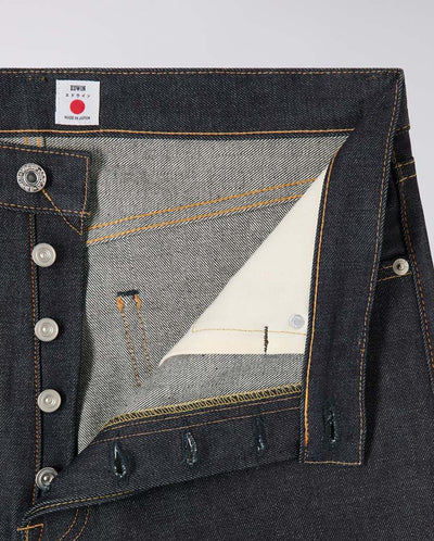 Loose Fit Kaihara Dark Pure Indigo Rainbow Selvage - Blue unwashed
