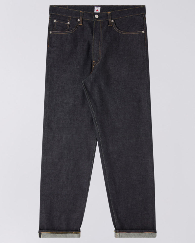 Loose Fit Kaihara Dark Pure Indigo Rainbow Selvage - Blue unwashed
