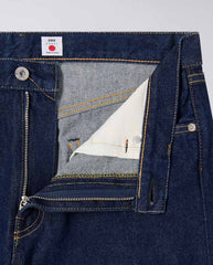 Regular Straight Kaihara Pure Indigo Openend Denim - Blue Rinsed