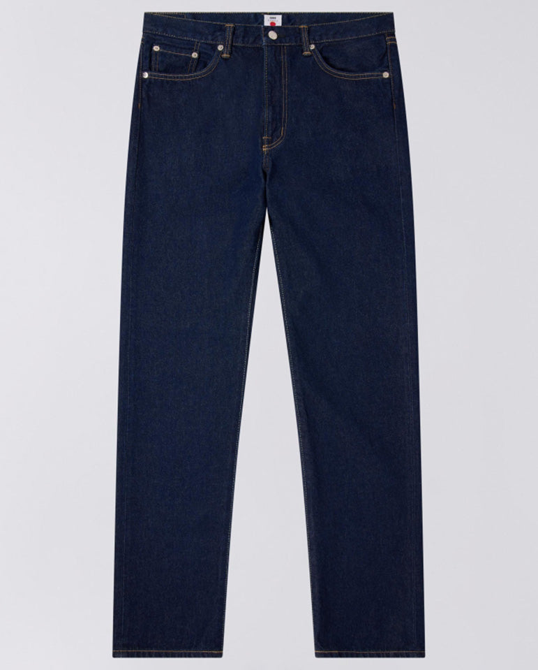 Regular Straight Kaihara Pure Indigo Openend Denim - Blue Rinsed