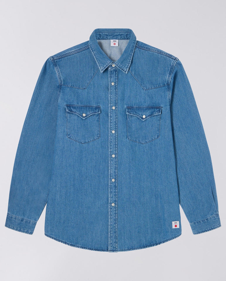 Western Shirt - Light Blue Used