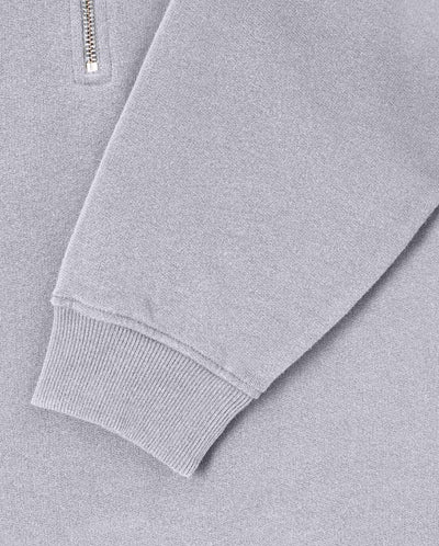 Koji Half Zip Sweat - Grey Marl
