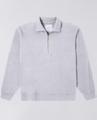 Koji Half Zip Sweat - Grey Marl