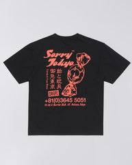 Sorry Tokyo T-Shirt - Black Garment wash